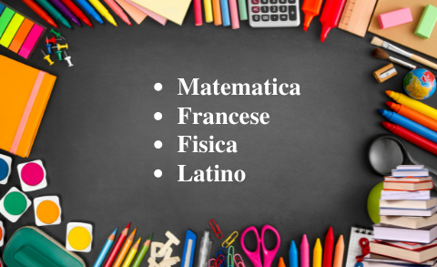 Lezioni di recupero di francese, latino, matematica, fisica