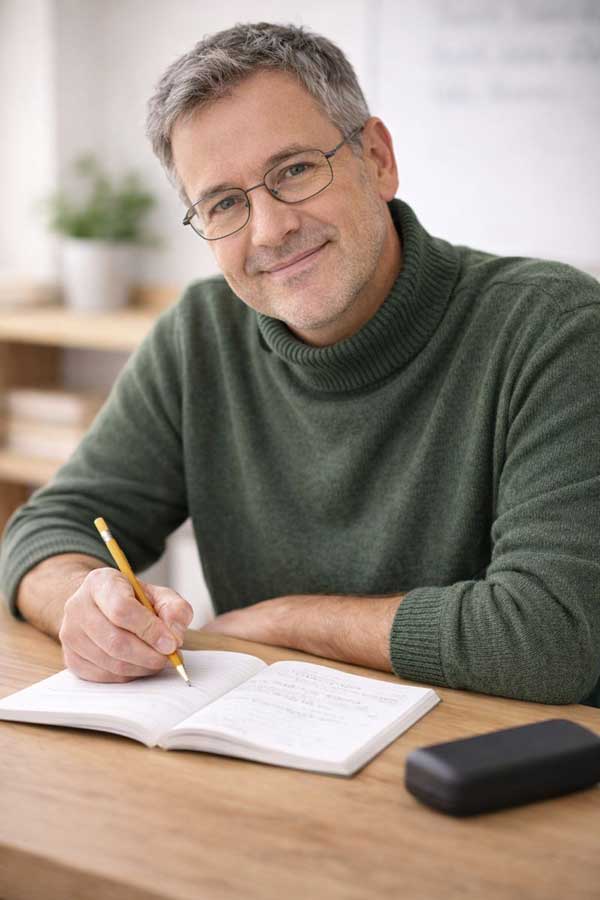 studente adulto corso di inglese per principianti